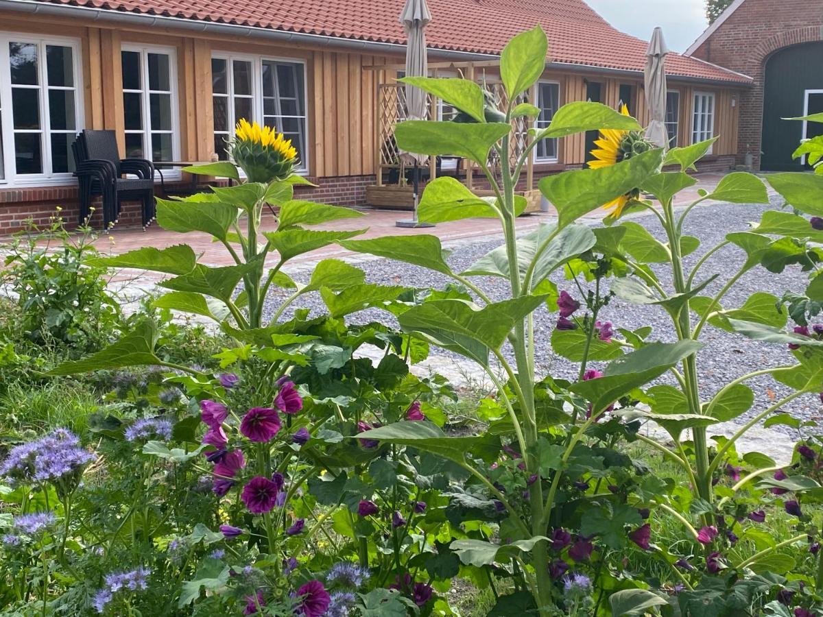 Gut Gross Fedderwarden, Ferienwohnung Emma Butjadingen Bagian luar foto
